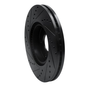 Kia Sportage Brake Rotor (1) - Front Right - R1 Concepts - Drilled & Slotted - Black - `12-`16